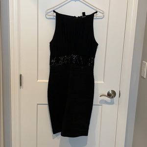 Black bodycon dress